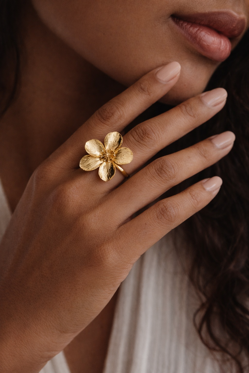 Aurelia Bloom Adjustable Statement Ring