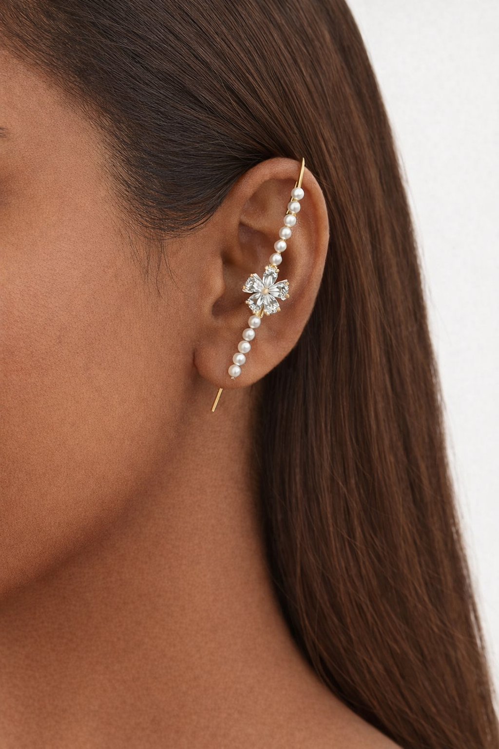 Flora Pearl Ear Climber