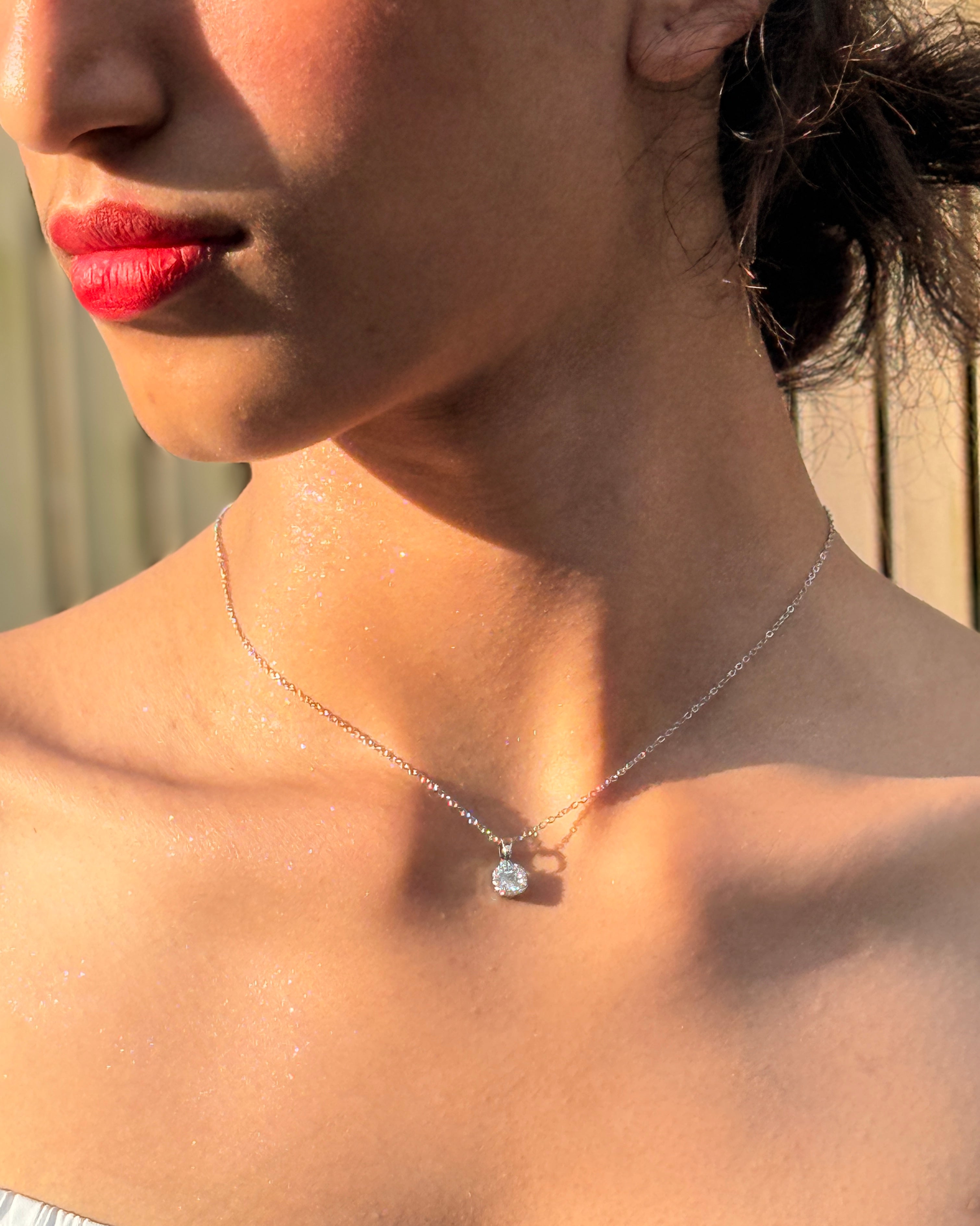 Classic Solitaire Necklace