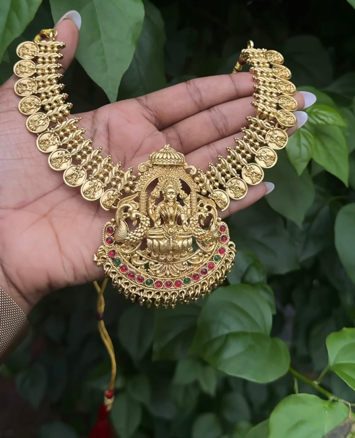 Traditional Lakshmi Coin Temple Jewellery Set