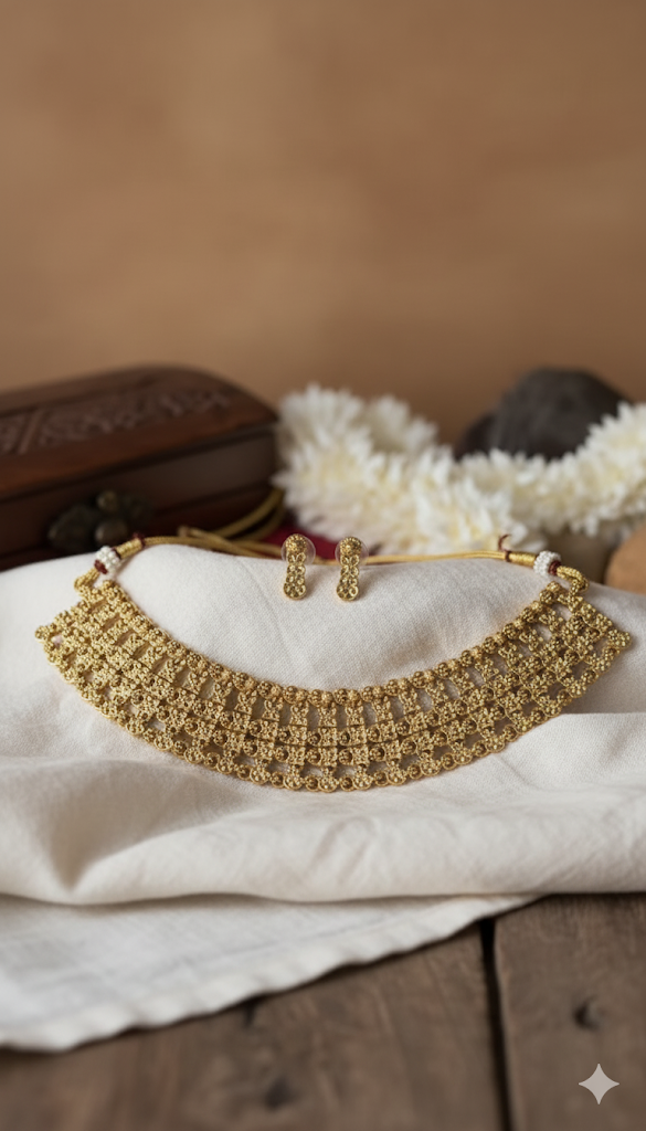 Zariya Gold Choker Set