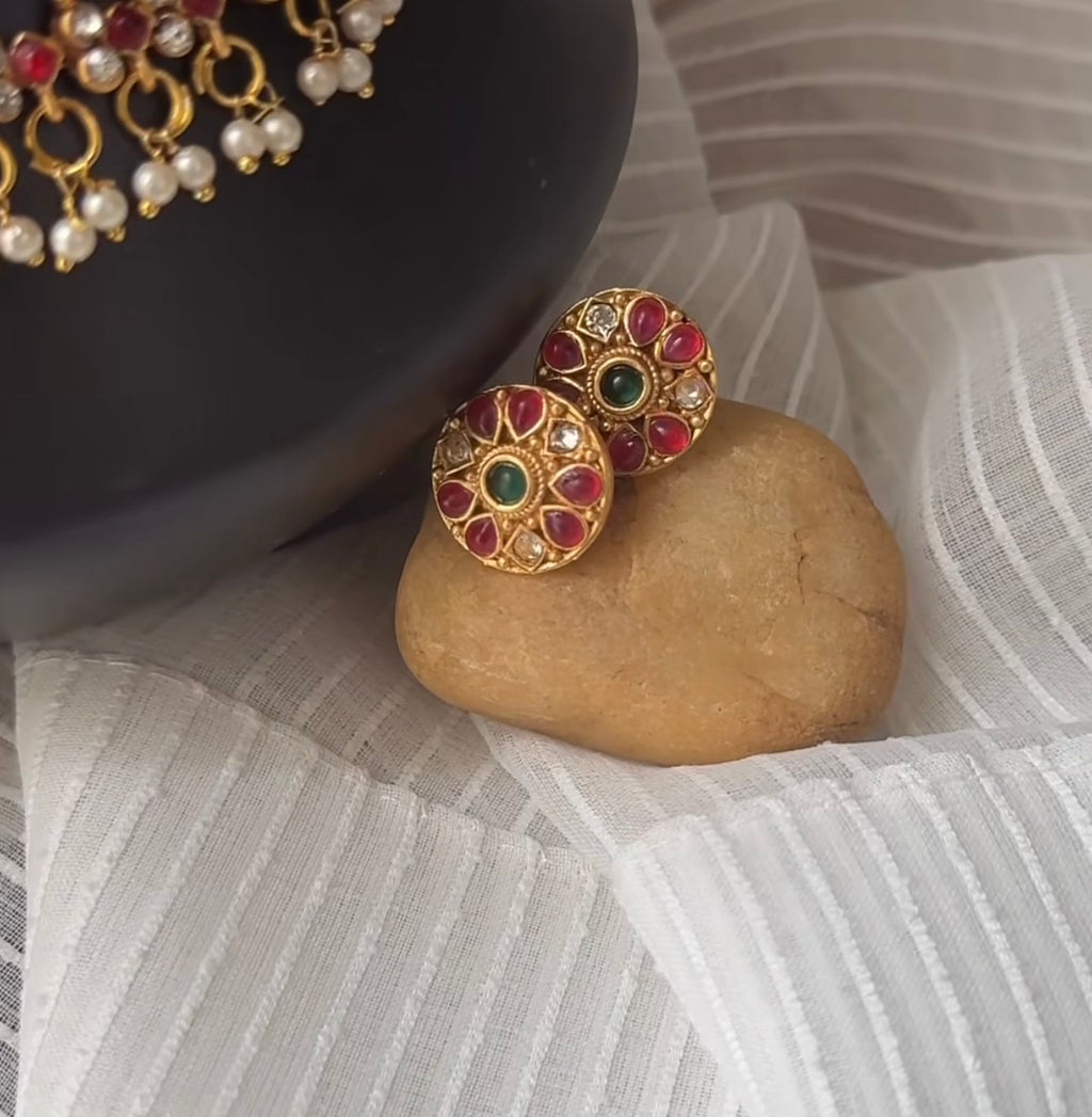 Royal Ruby Kundan Choker Set