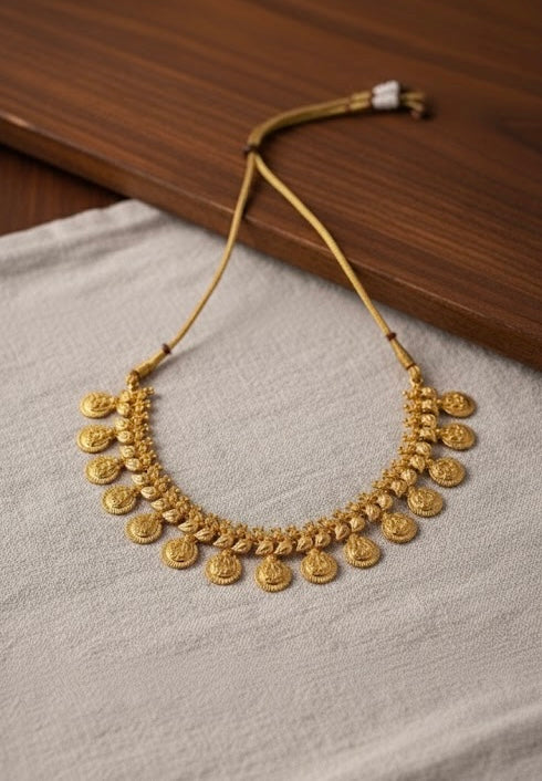 Goddess Lakshmi Coin Necklace
