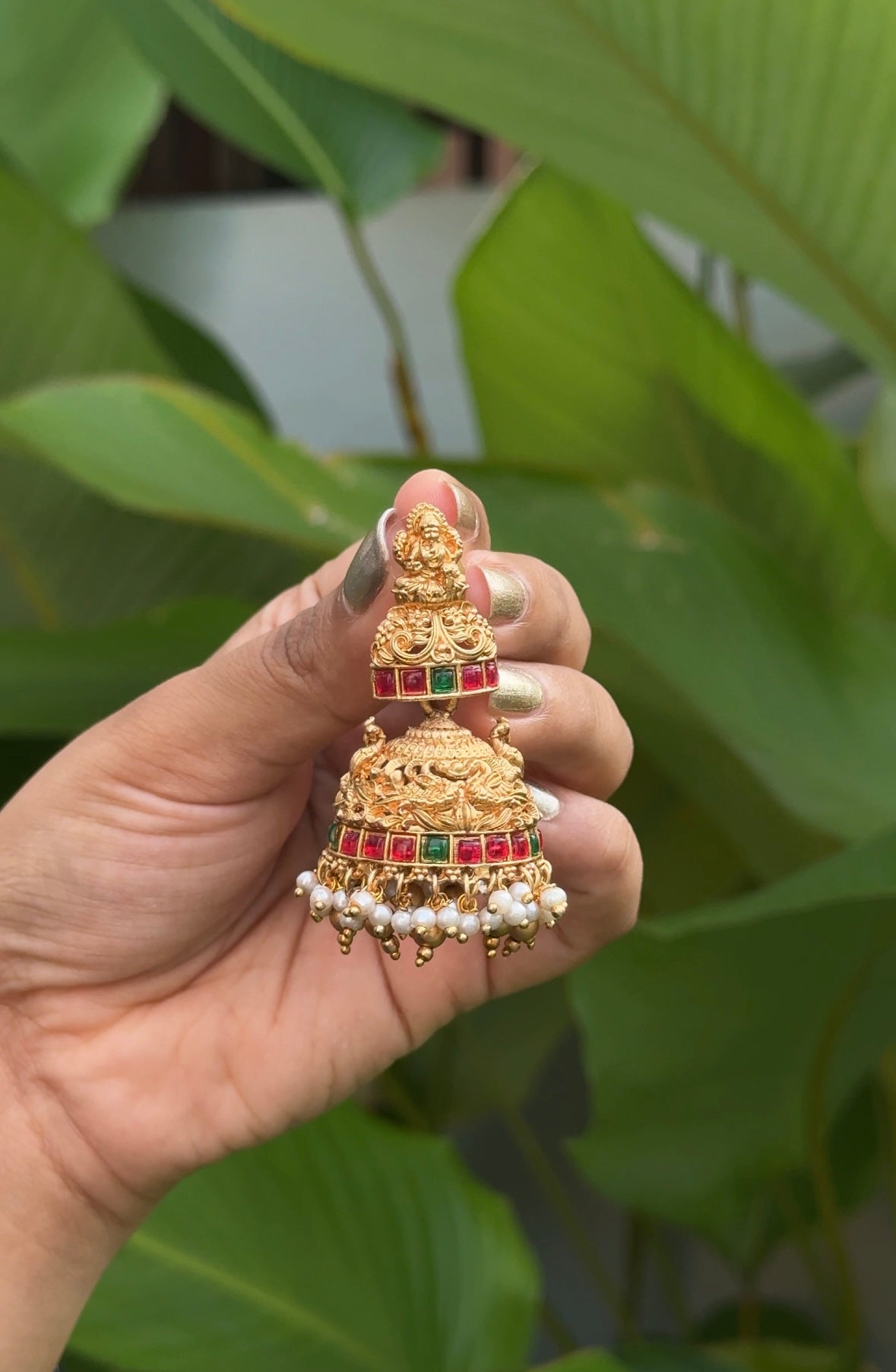 Traditional Temple Jhumka Earrings