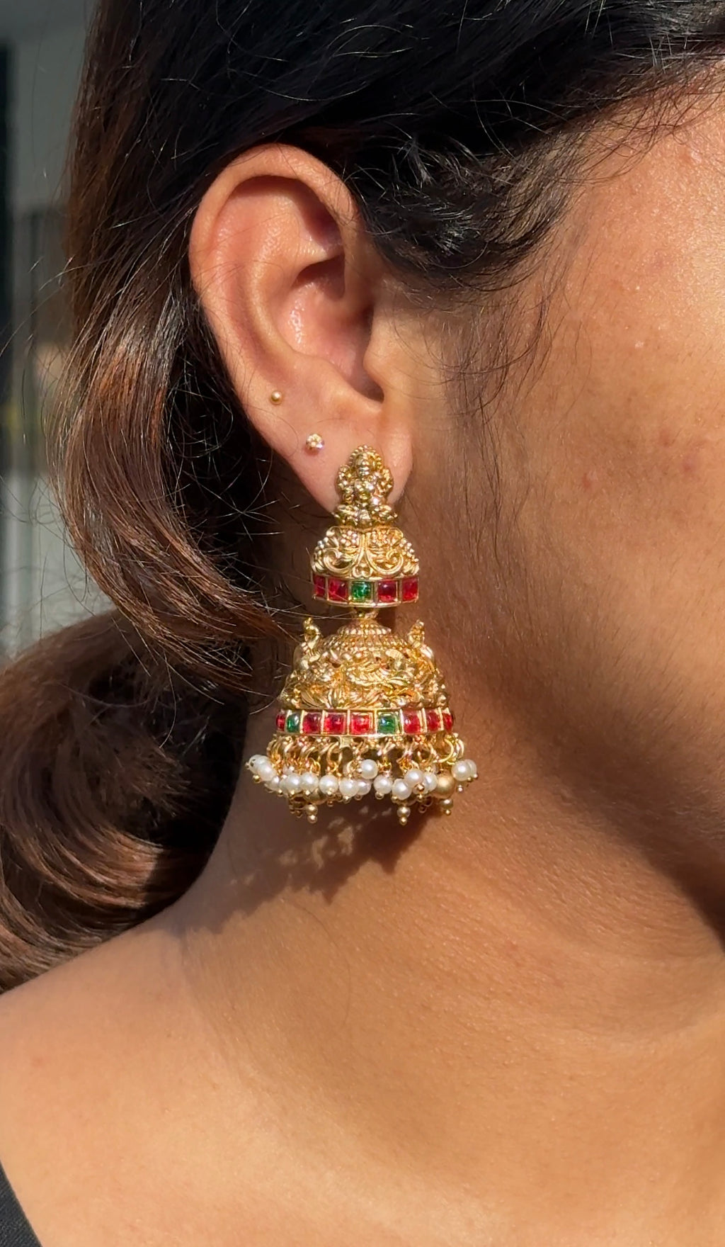 Traditional Temple Jhumka Earrings