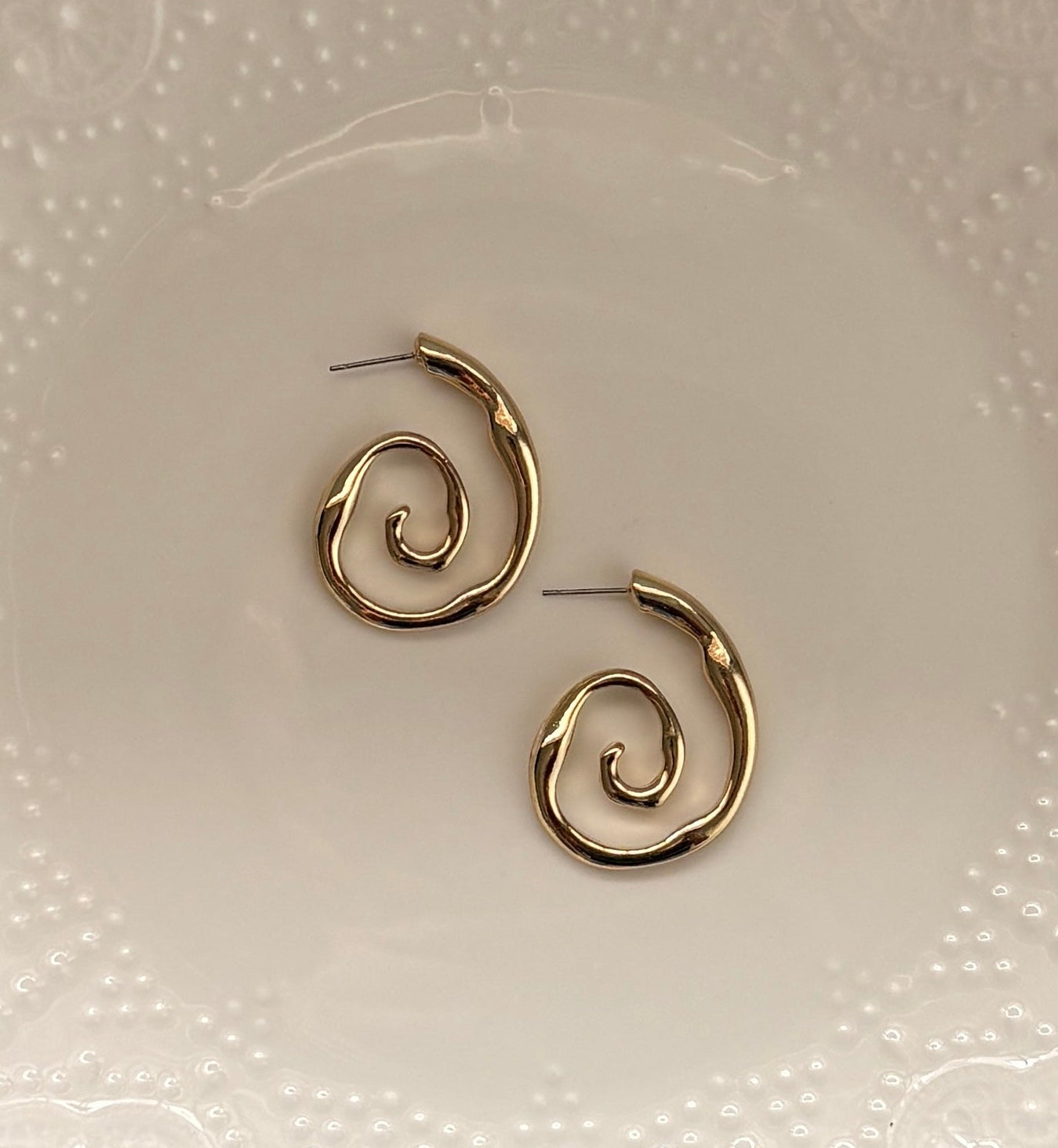 Swirl Hoop Earrings
