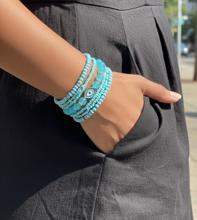 Blue Mirage Charm Stack