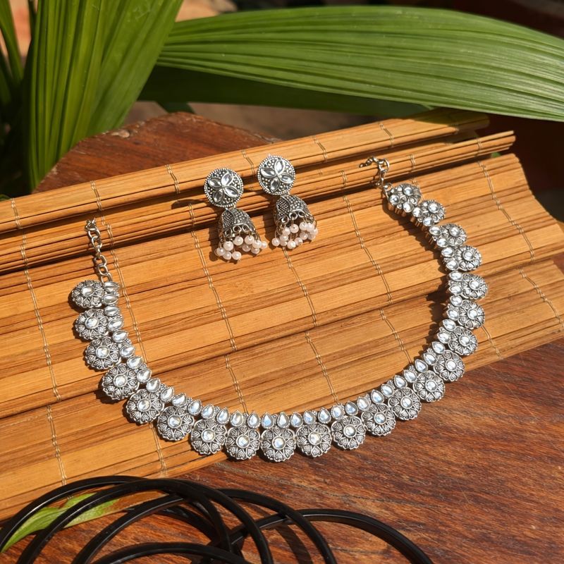 Heritage Oxidized Necklace Set