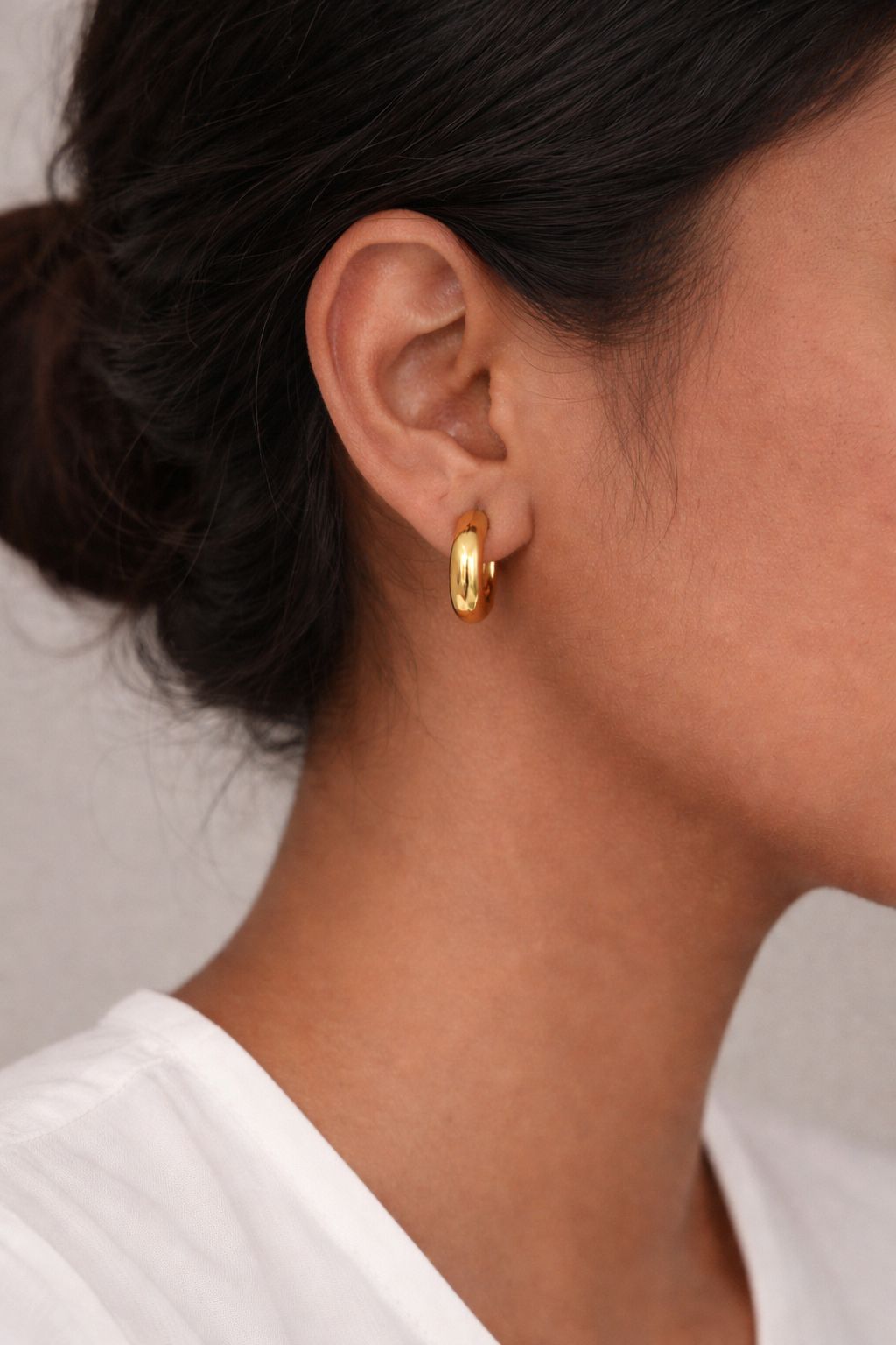 Classic Glow Gold Hoops