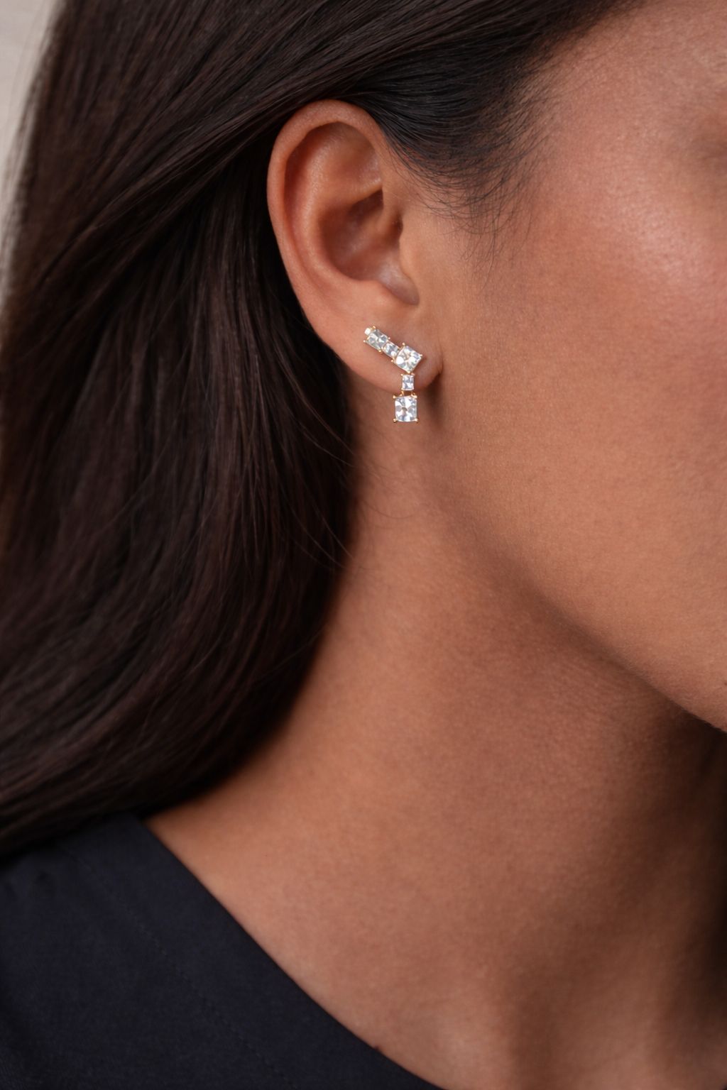 Elara Square Studs