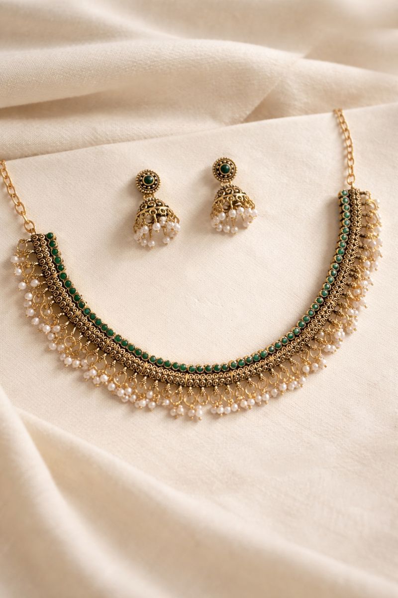 Royal Pearl Necklace Set