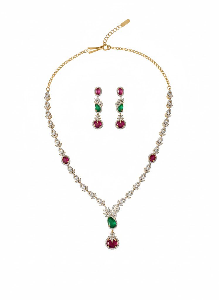Emerald Ruby Harmony Set