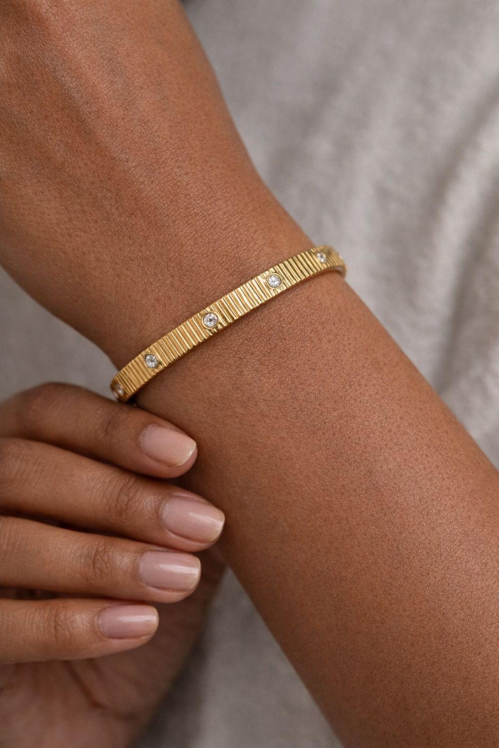 Stria Stone Bangle