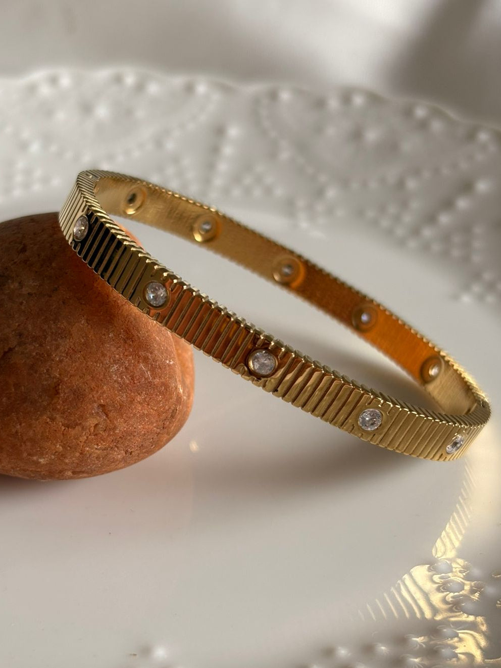 Stria Stone Bangle