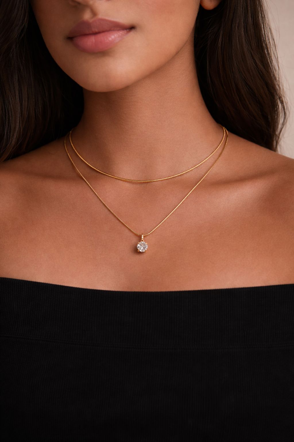 Luna Solitaire Pendant