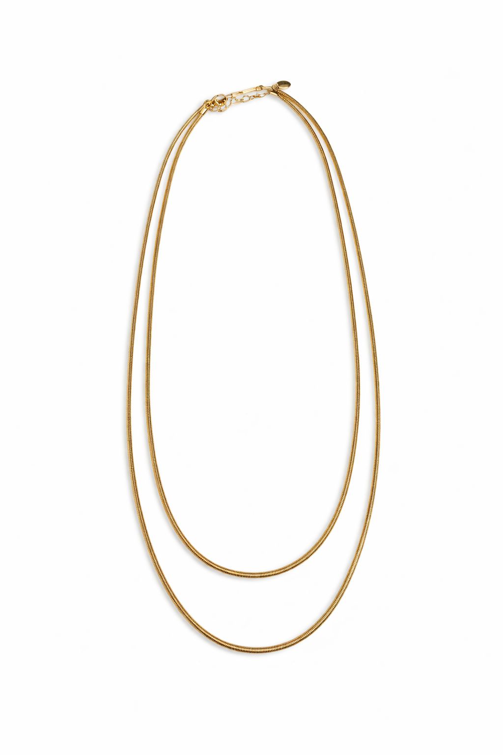 Golden Duo Layered Chain Necklace