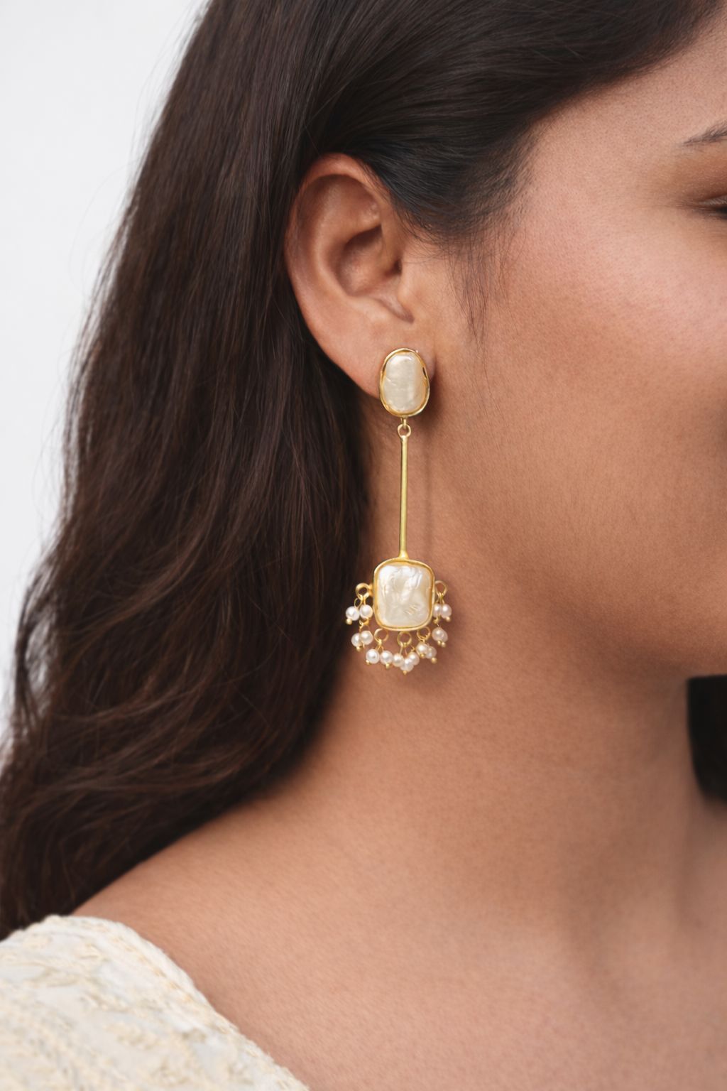 Noor Pearl Drop Earrings