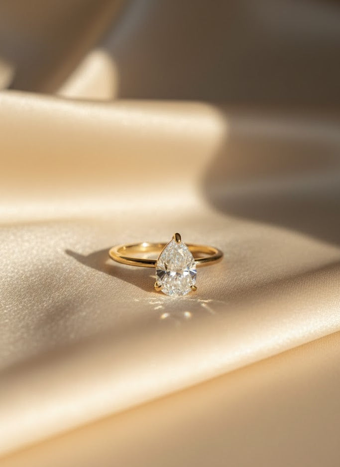 The Anchor Pear Ring