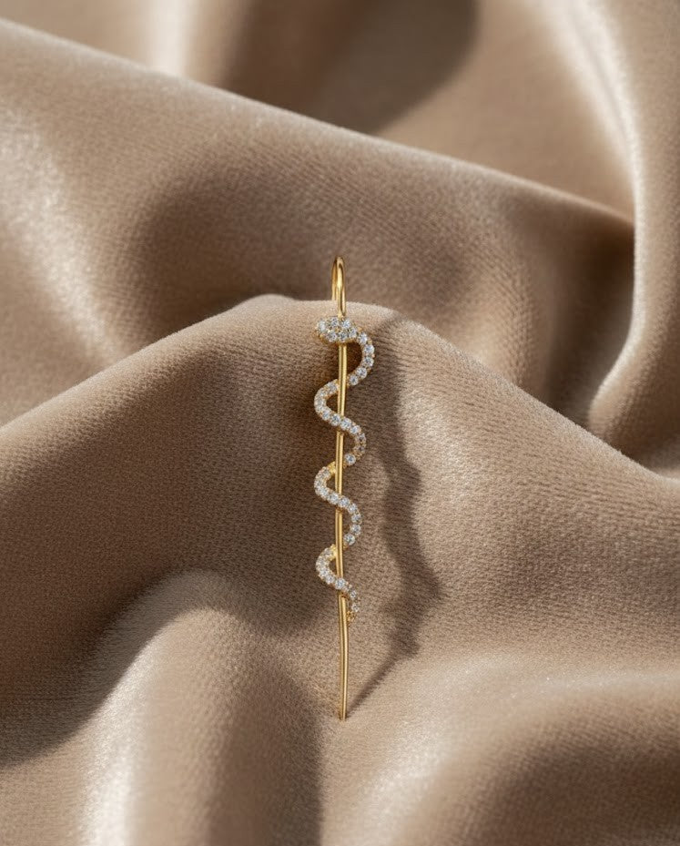 Serpent Glow Ear Cuff