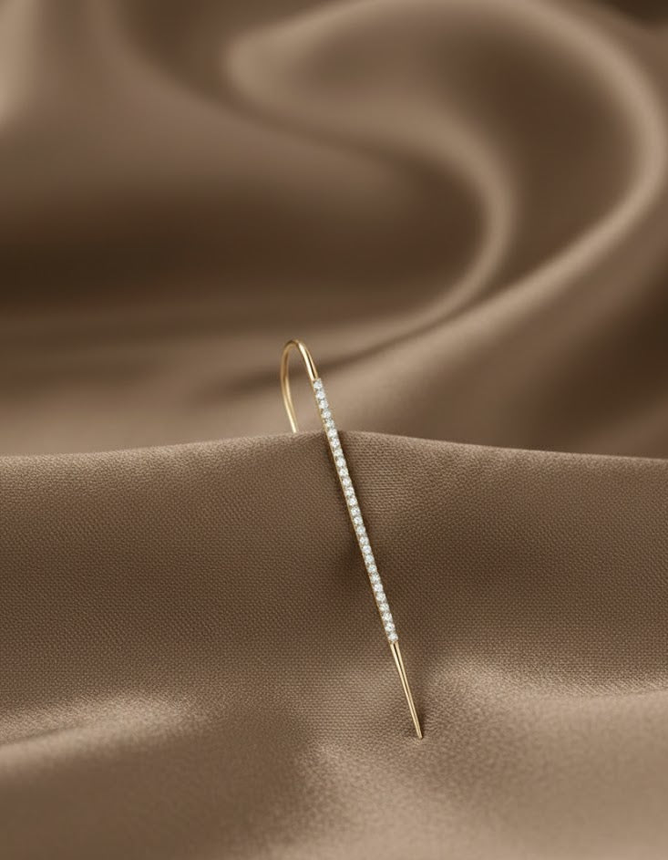 Crystal Line Ear Cuff